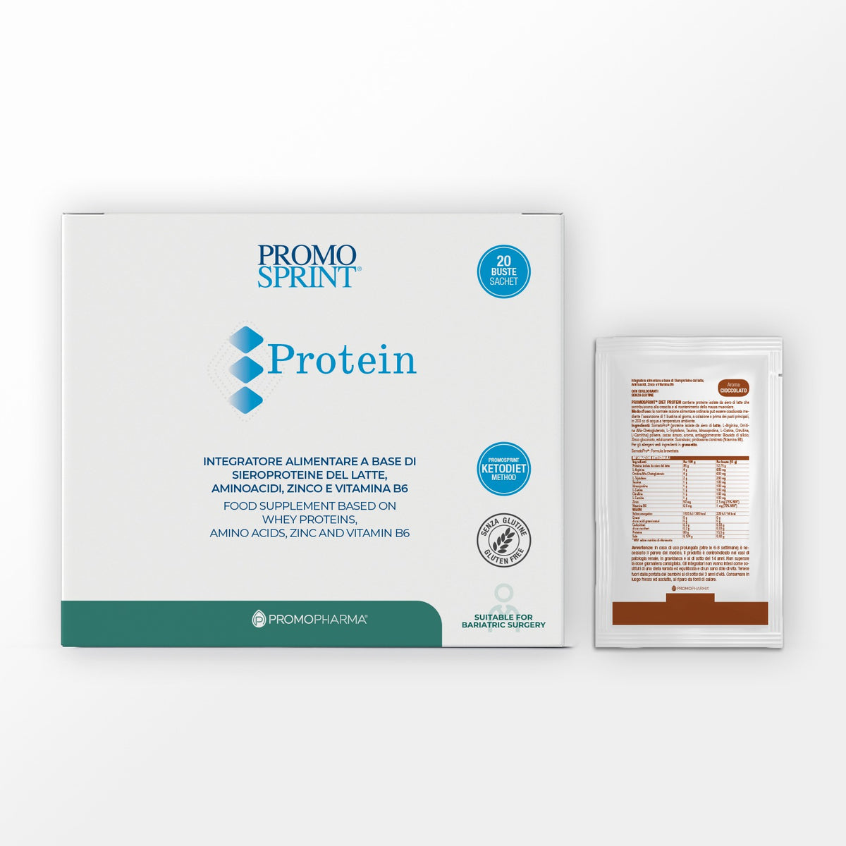PromoSprint Protein 20 sachets chocolate – PromoPharma