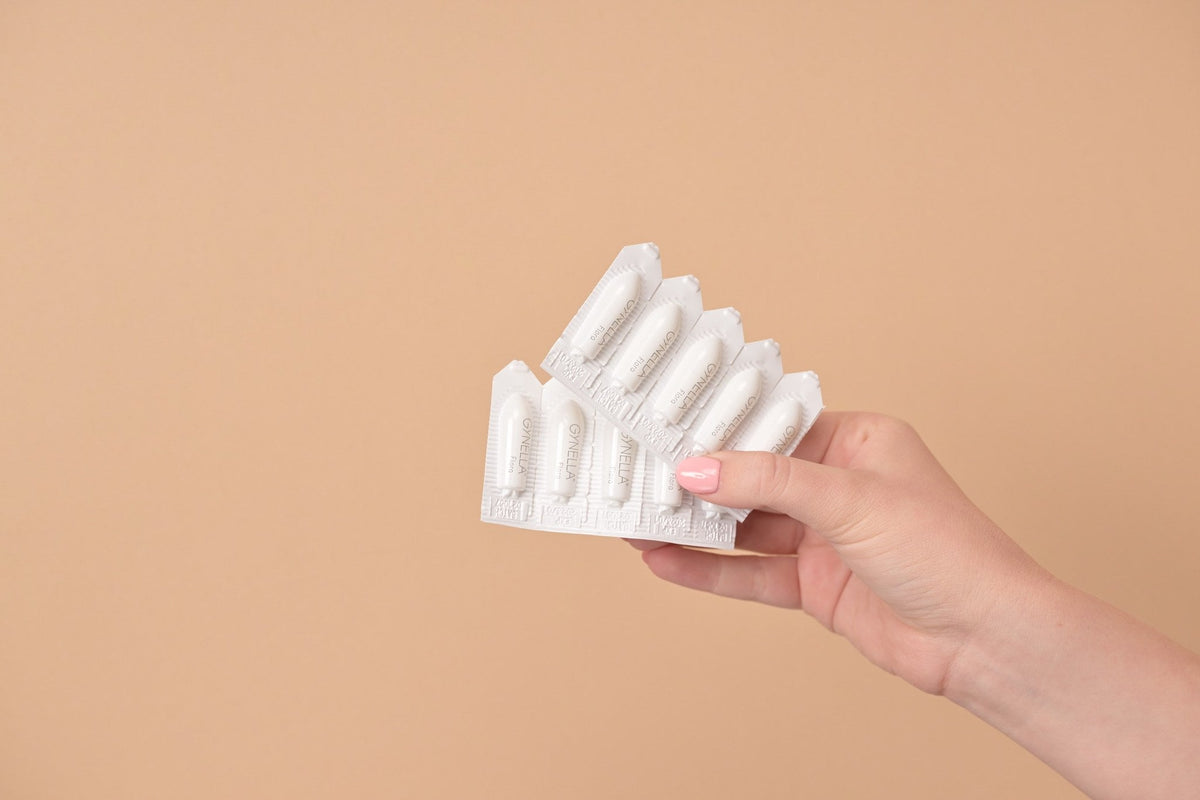 Gynella Flora blister strips in hand