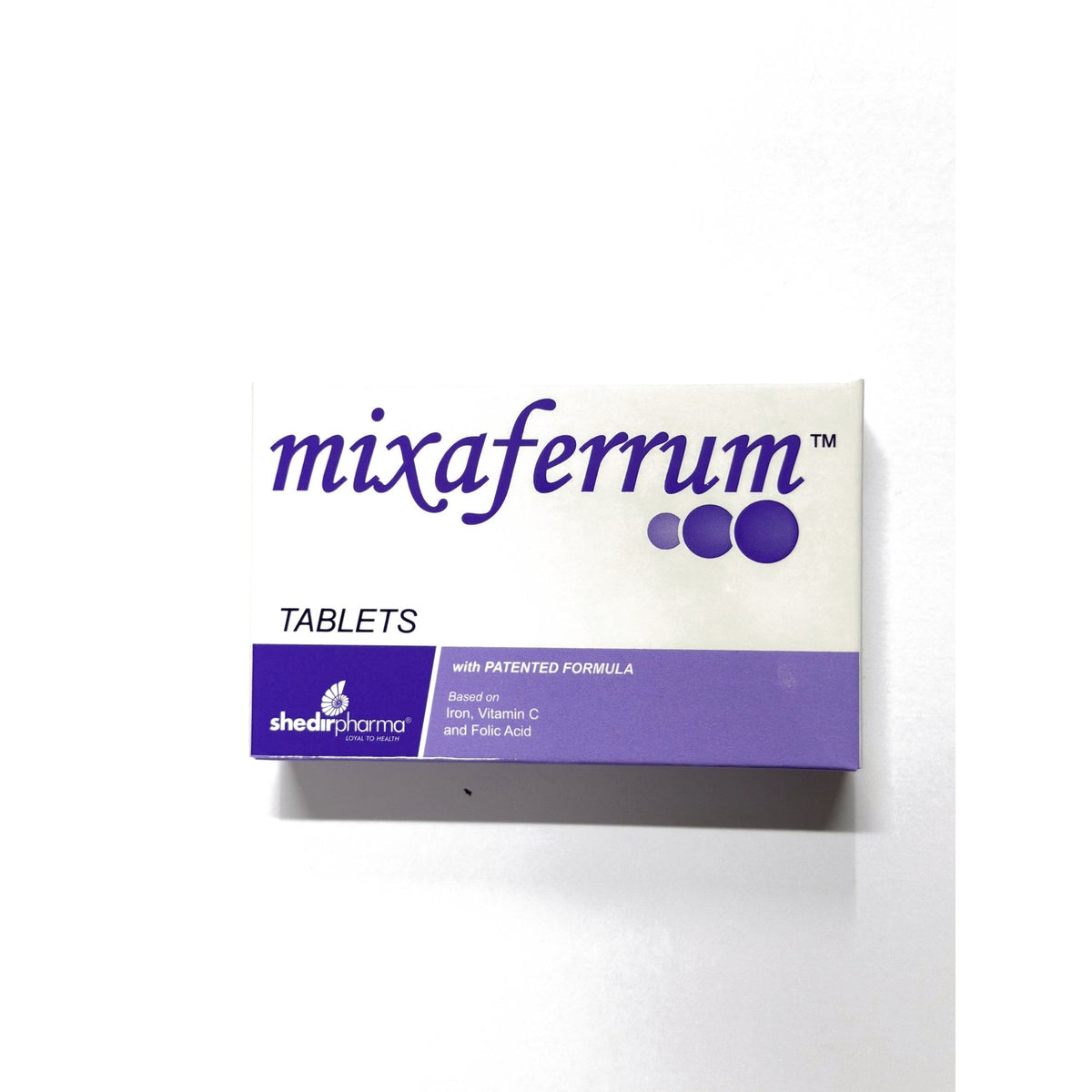 Mixaferrum iron tablets with vitamin C and folic acid – Shedir Pharma