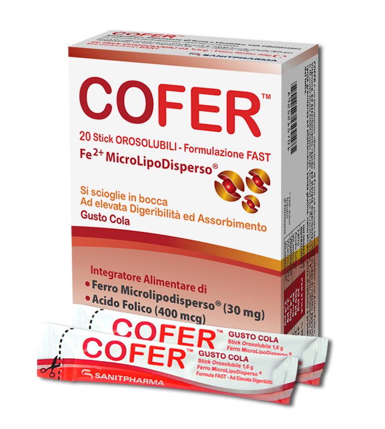 Cofer fast iron orosoluble sticks