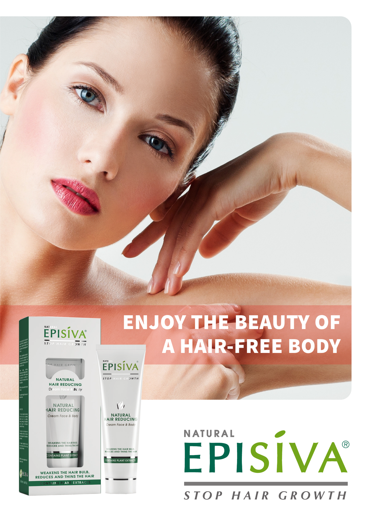 Episiva hair reducing cream for face and body 140ml