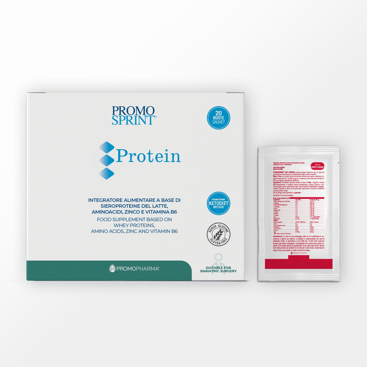 PromoSprint Protein 20 sachets red fruit – PromoPharma