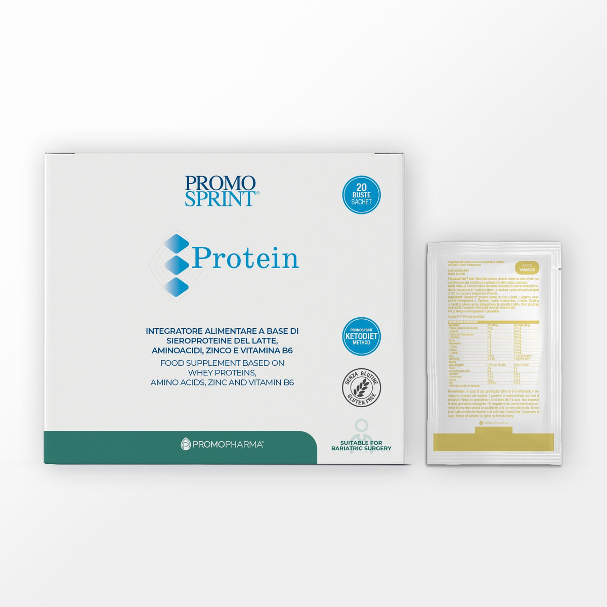 PromoSprint Protein 20 sachets vanilla – PromoPharma