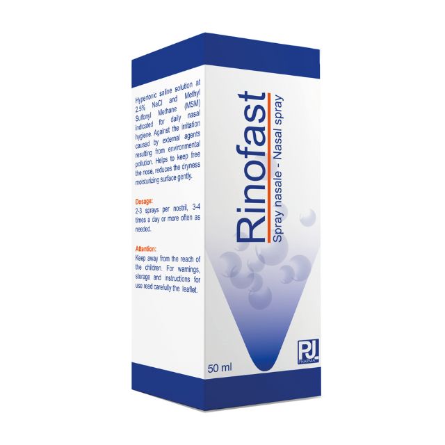 Rinofast nasal spray for congestion and daily nasal hygiene