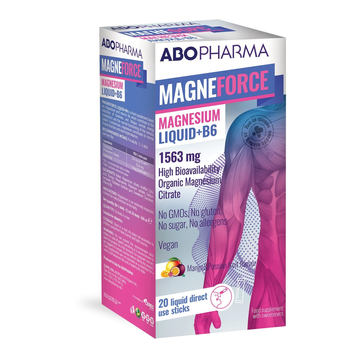 Magneforce Liquid + B6 – Mango & Passion Fruit