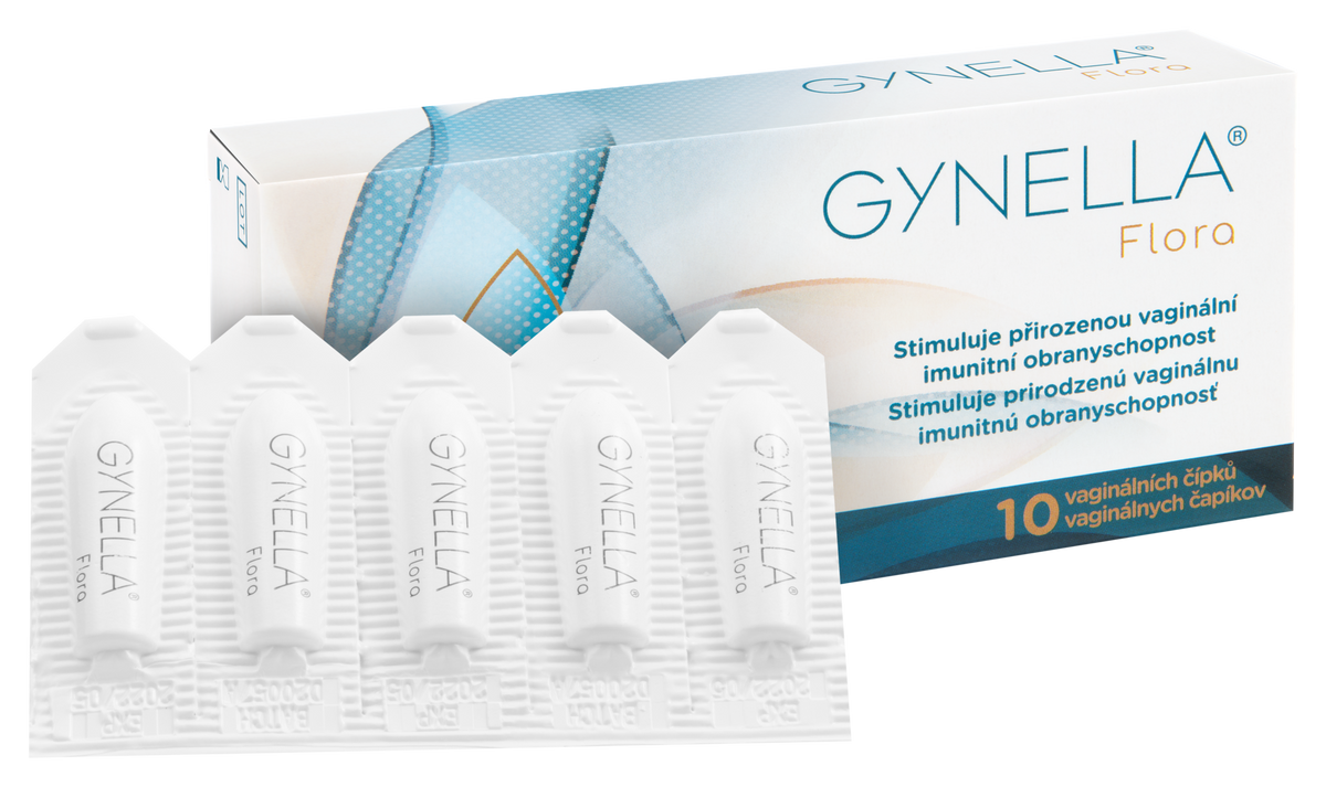 Gynella Flora box with vaginal suppositories blister