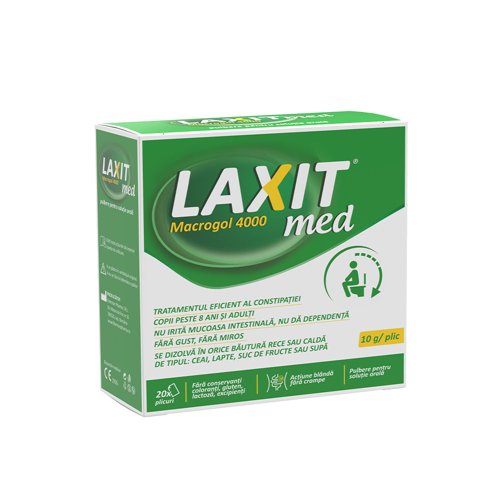Laxit Med Macrogol 4000 - 20 sachets of 10g