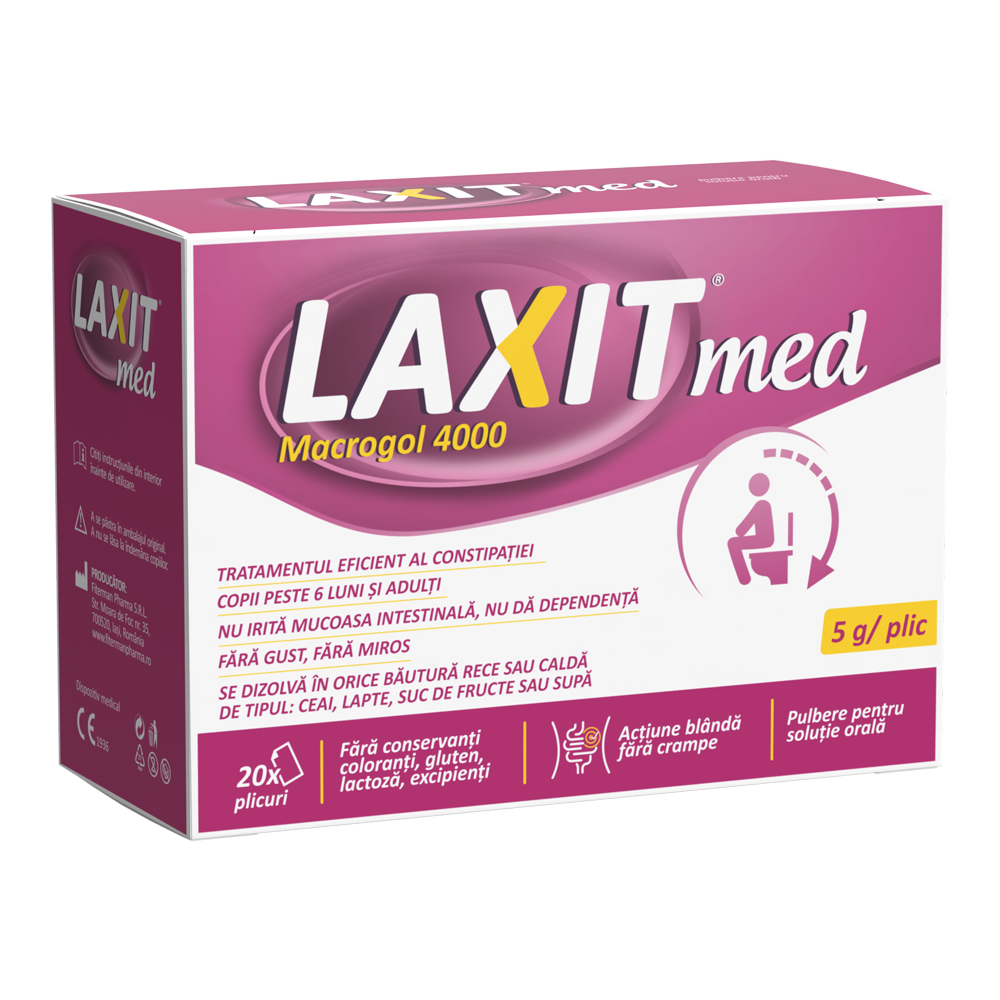 Laxit Med Macrogol 4000 - 20 sachets of 5g