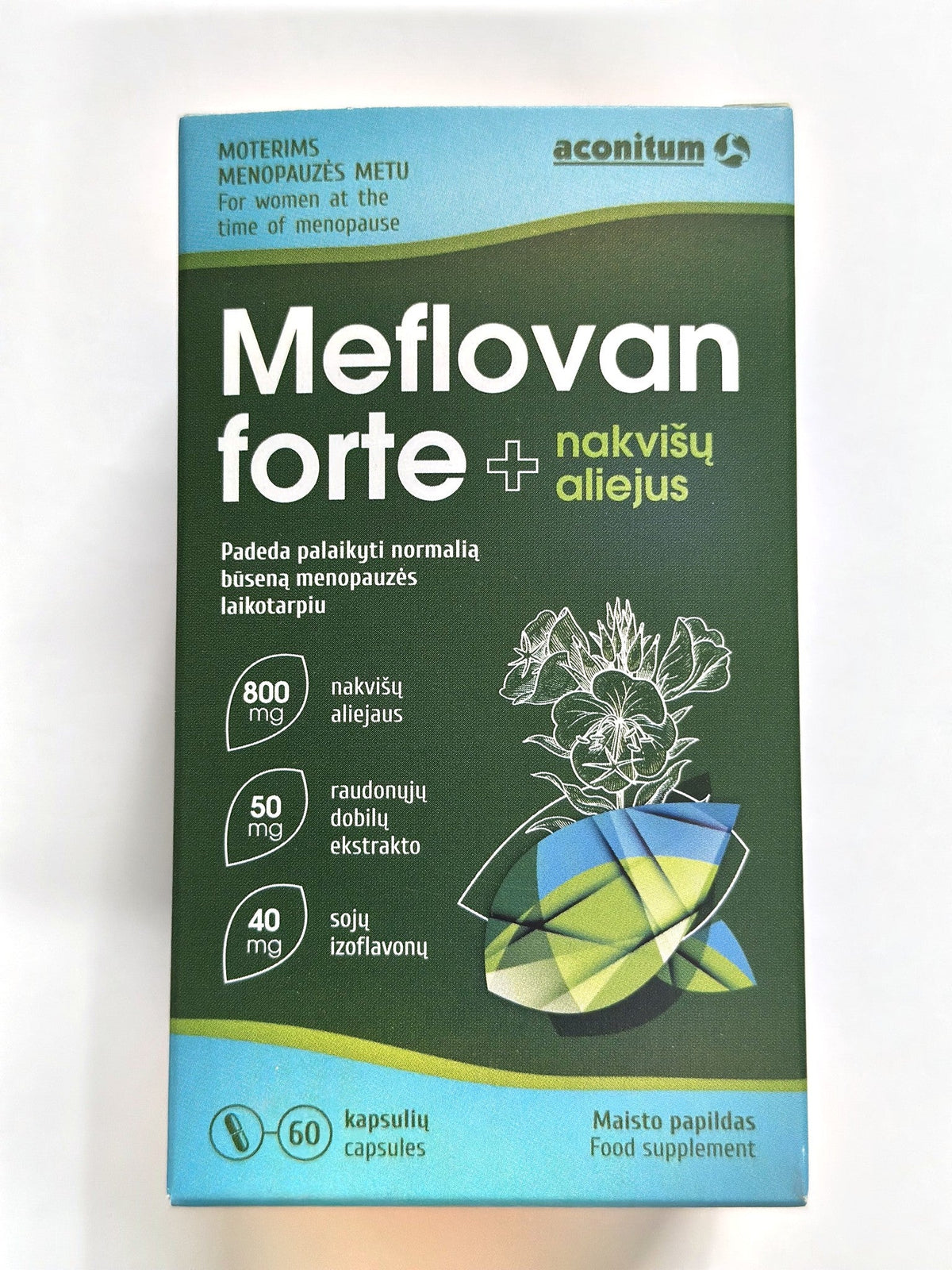 Meflovan Forte with evening primrose oil box