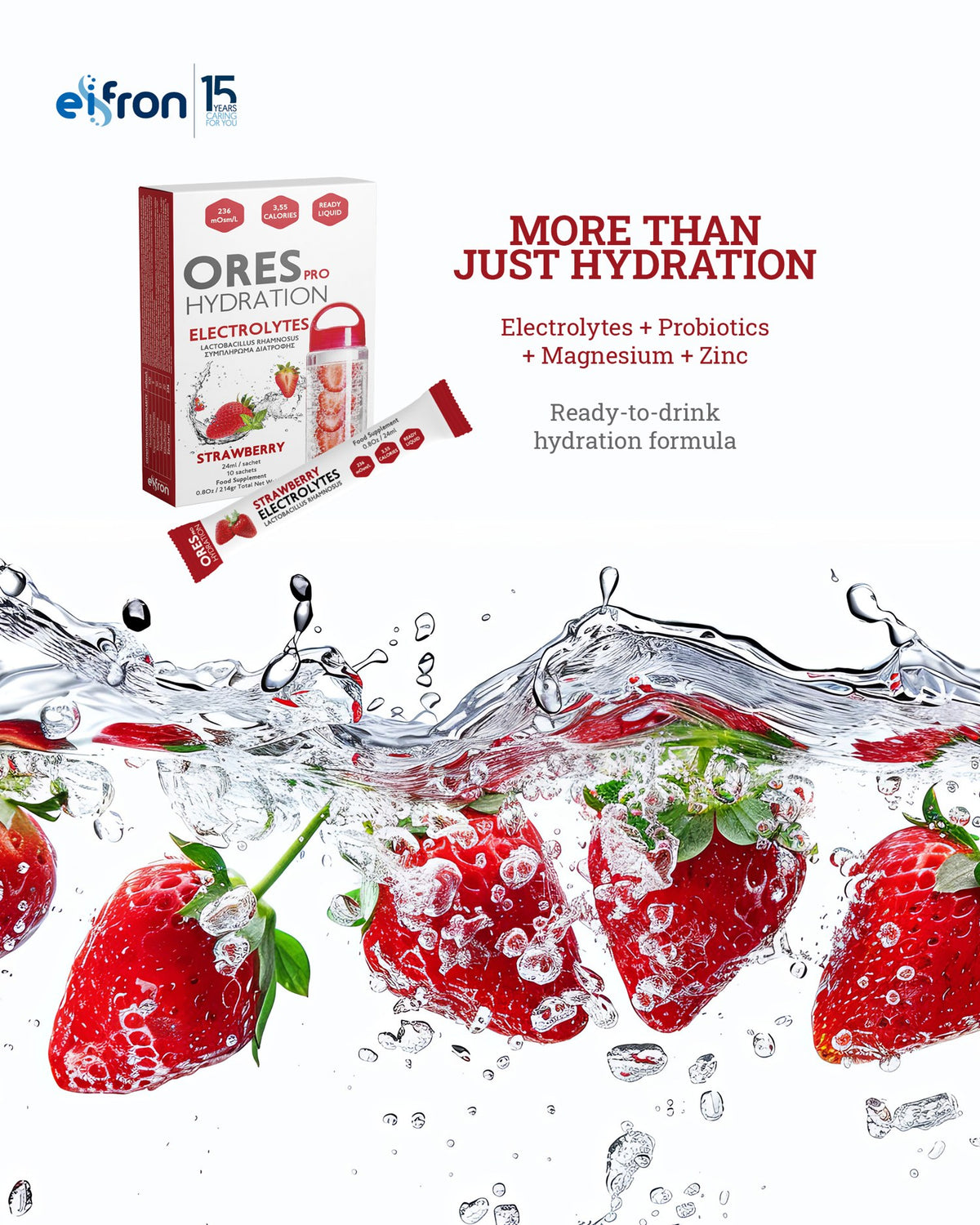 ORES Pro Hydration – electrolytes, probiotics, magnesium and zinc