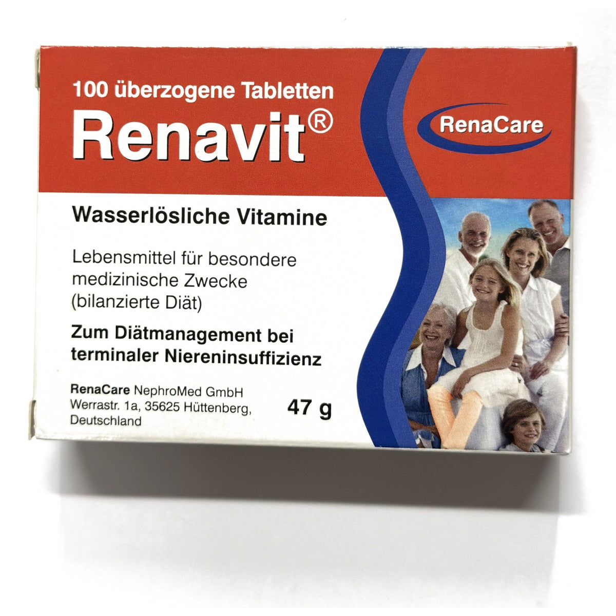 Renavit water-soluble vitamins for dialysis – 100 tablets